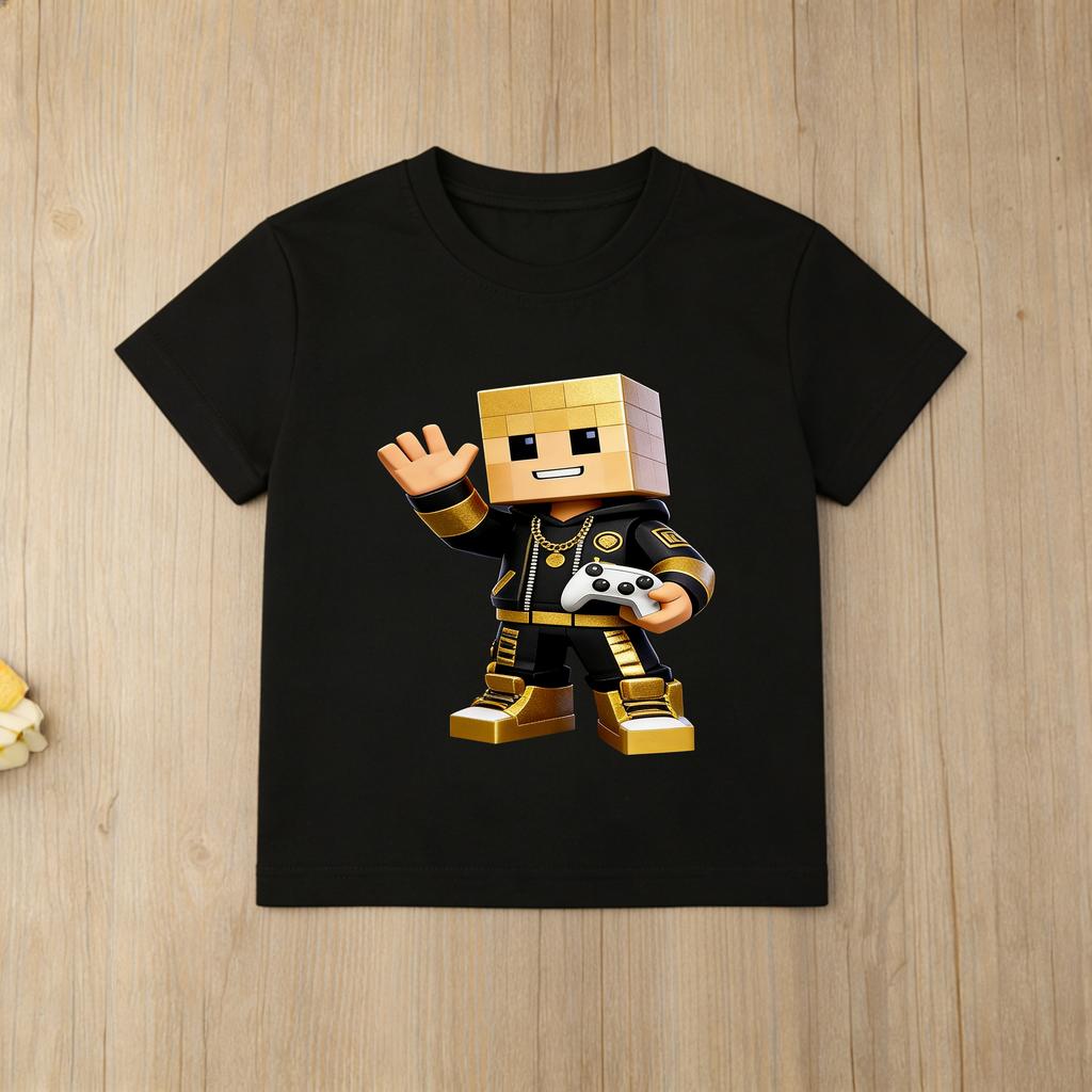 Roblox Team Characters Kids TShirt 3D Print Game Inspired Casual Daily Wear Tops for Children