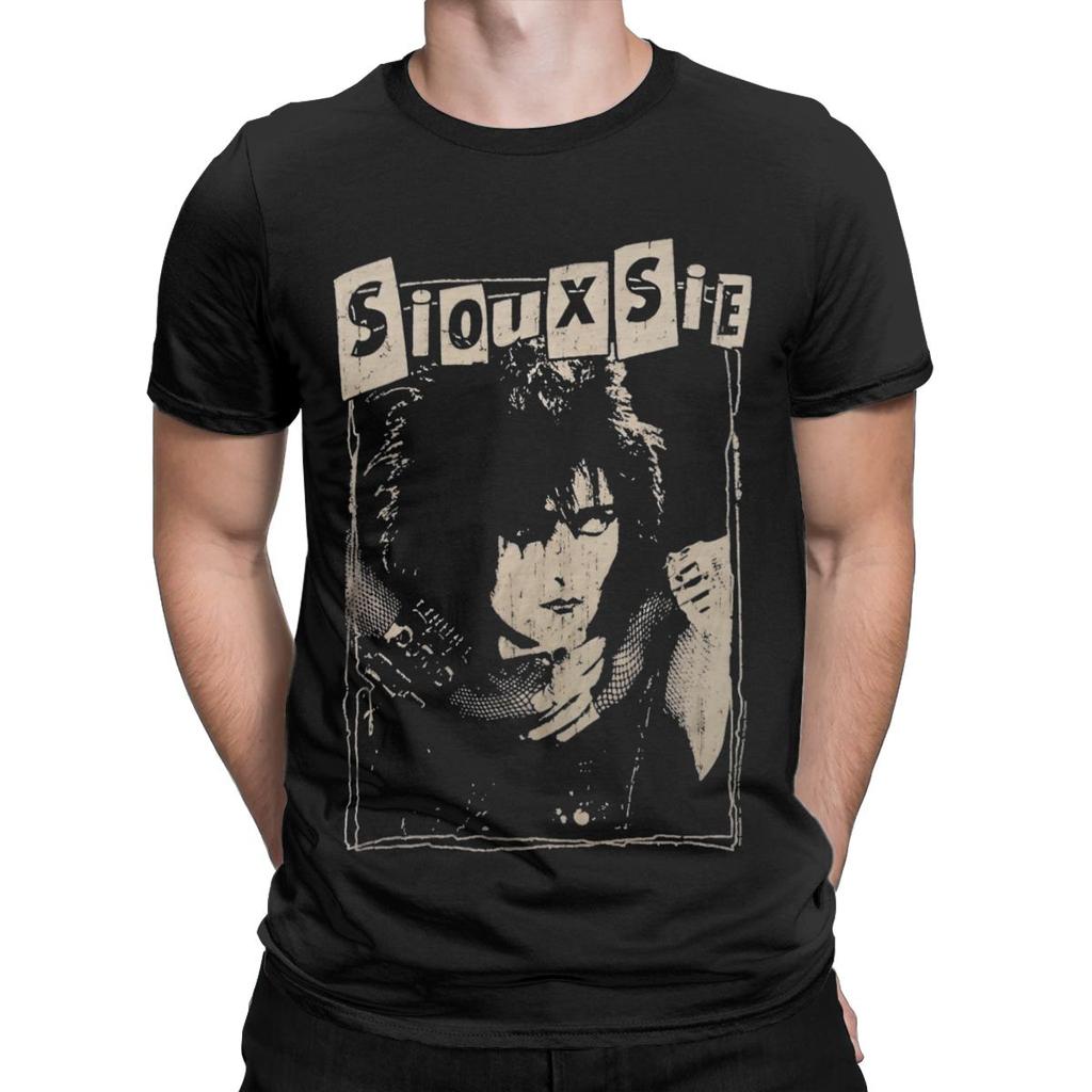 Men's Siouxsie Sioux Susan Janet Ballion T Shirt Siouxsie and the Banshees Pure Cotton Clothing Vintage Tees Printed T-Shirt