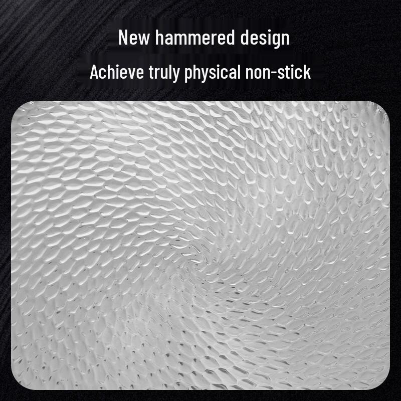 Handon 304 Stainless Steel Hammered Honeycomb Frying Pan