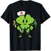 St Patricks Day Shamrock Nurse Saint Paddys Scrub Top Women Cotton Men T Shirt