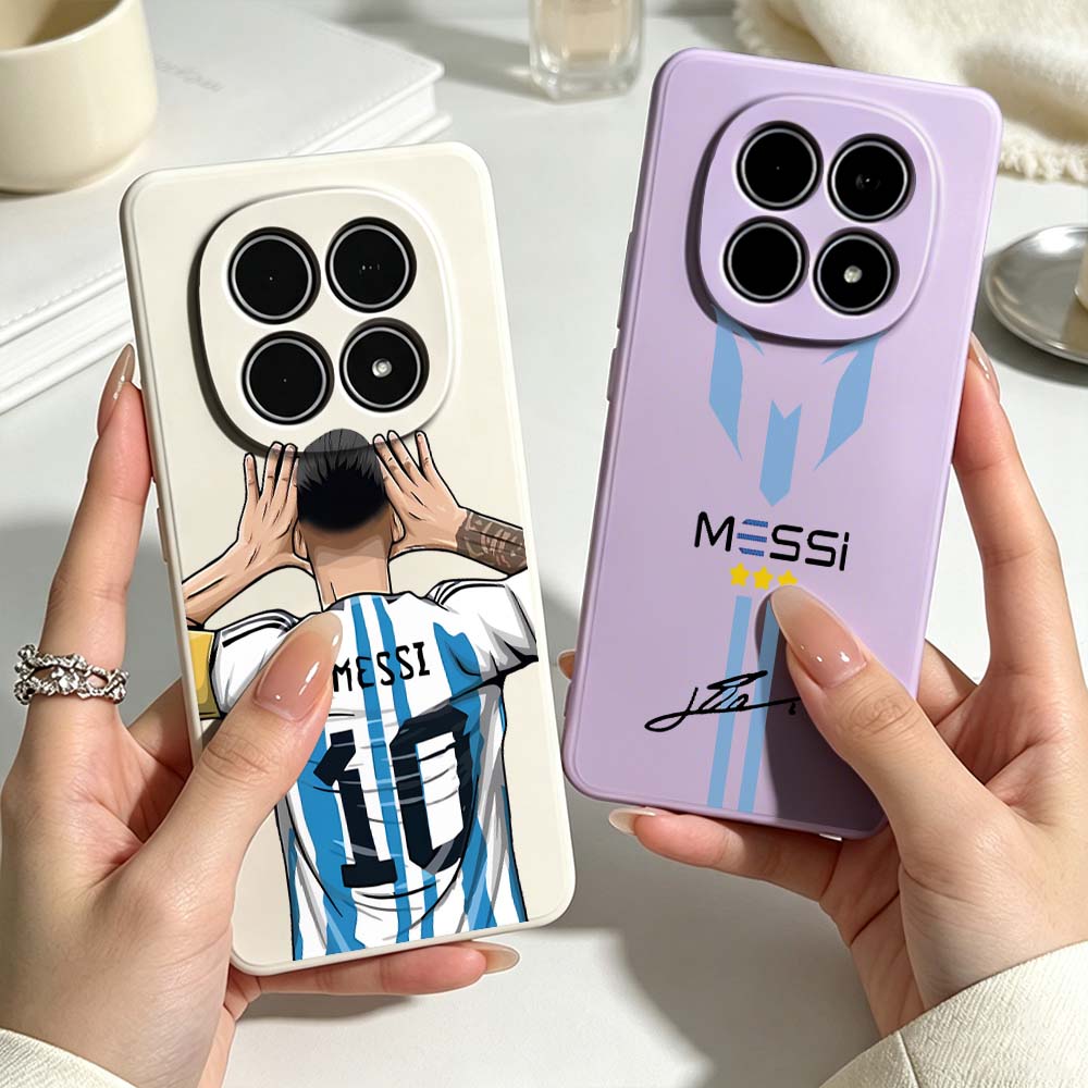 Custodia per Telefono Design Calcio M-Messi Per Xiaomi POCO X8 X7 X6 M8 M7 M6 F8 F7 F6 Pro Max Copertura Liquida in Silicone Ultra Morbido