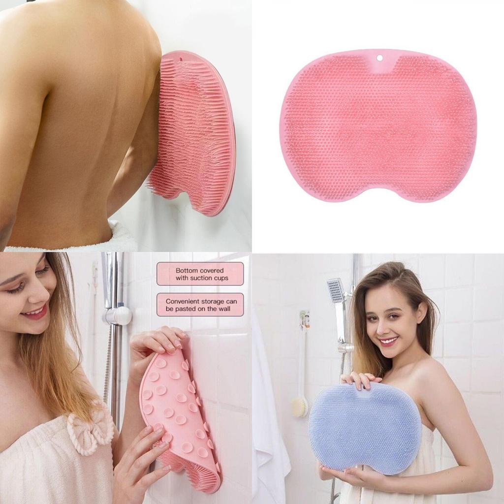 Lazy Back Massager And Foot Scrub Mat Multi-functional Bathing And Foot Massage Mat With Anti-slip Design Pink/blue/orange/deep Gray