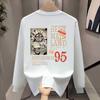 Trendy Brand American Long-Sleeved T-Shirt Pure Cotton Men'S Bottoming Shirt Trendy Autumn And Winter Sweater Men'S And Women'S Crew Neck Top