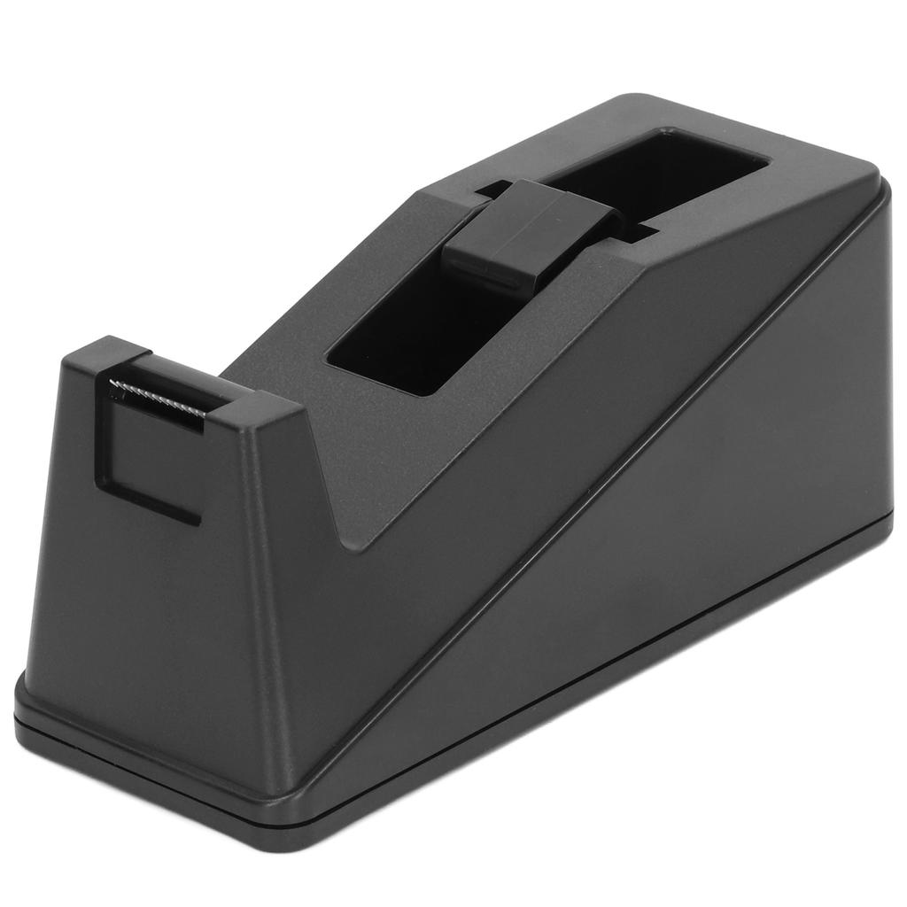 Tape Dispenser Large Black Desktop Anti Slip Rust Resistant Stainless Steel Blade Tape Dispenser Cut