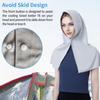 Cooling Hooded Headscarf Button Closure UV Protection Towel Quick Dry Portable Design Unisex Gym Towel
