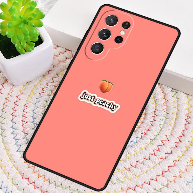 Coque de téléphone Motif Pêches Roses Peachy Pour Samsung Galaxy note 10 pro S26 S25 S24 S23 S22 Ultra Plus S21 FE S20 Housse antichoc