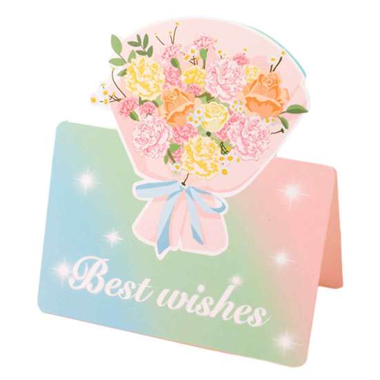 Mothers Day Flower Cards 10Pcs 3D Thank You Card, Floral Bouquet Greeting Best Wishes Note Card Appreciation Gifts for Anniversary, Mother's