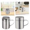 Stainless Steel Flour Sifter Sugar Shaker with Handle Lightweight Practical Chocolate Shaker for Bakery Home BBQ Party Flour