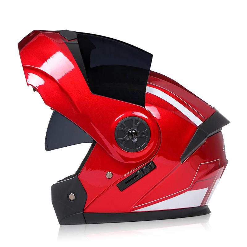 DOT Approved Personalised Flip Up Motorcycle Helmet For Men Women Safety Downhill Motocross Racing Modular Full Face Casco Moto