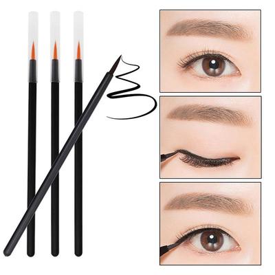 Lot de 50 Applicateurs Eyeliner Jetables avec Capuchons - Pointe en Fibre Fine
