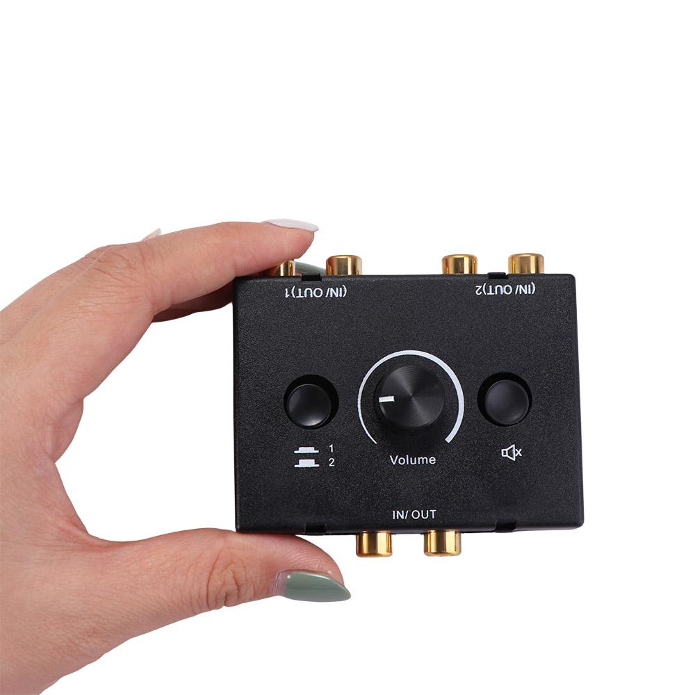 Splitter Audio Splitter Stereo Audio Decoder Amplifier 2 In 1 Out Audio Switcher Home