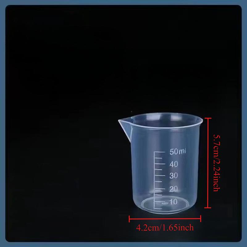 50/100/150ML Mischbecher Kunststoff Flüssigkeitsbehälter Becher Chemischer Laborbecher Messbecher Backwerkzeuge Küchenhelfer