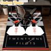 Custom Name Twenty One Pilots Music Evolution Rug Office Rug Chair Mat Non Slip Carpet Rugs for Bedrooms Dining Room Living Room Home Decor gifts