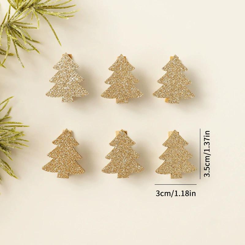 Holiday Tree Ornaments Wooden Decor With Snowflake Reindeer For Christmas Gift