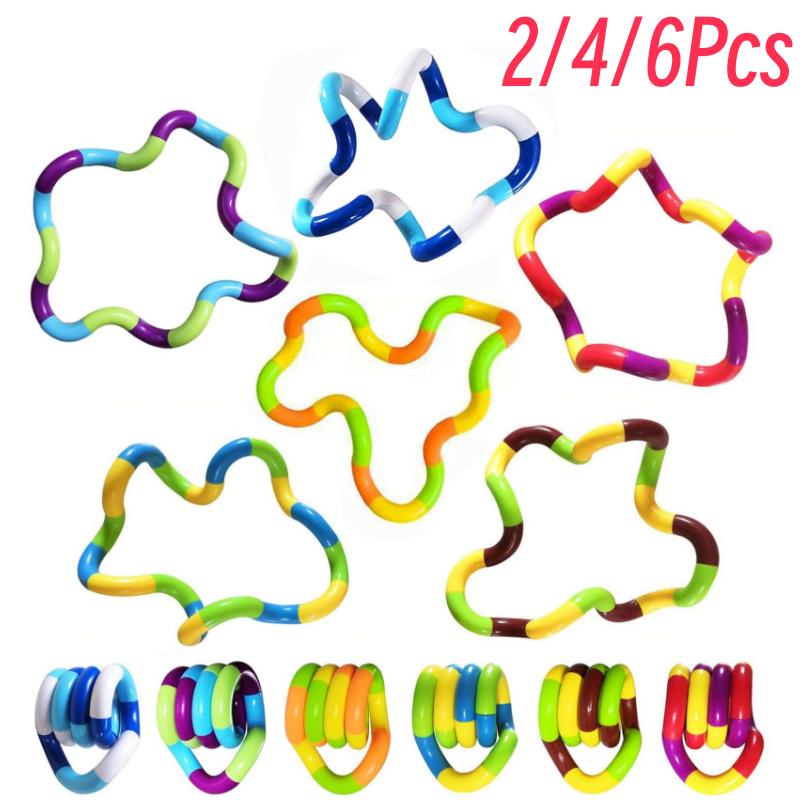 

Sensory Fidget Toys Multicolor Quiet Twisty Fidget Toys For Adult, Anxiety Stress Relief,, Twist, Chain Spinner Alternative Gift (As shown-5213)-
