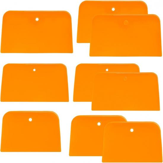 6 PCS Body Filler Spreaders, 4, 5, 6 Inch Reusable Auto Body Fillers Plastic Spreader, Automotive Body Filler Spreader for Applying Fillers Paint