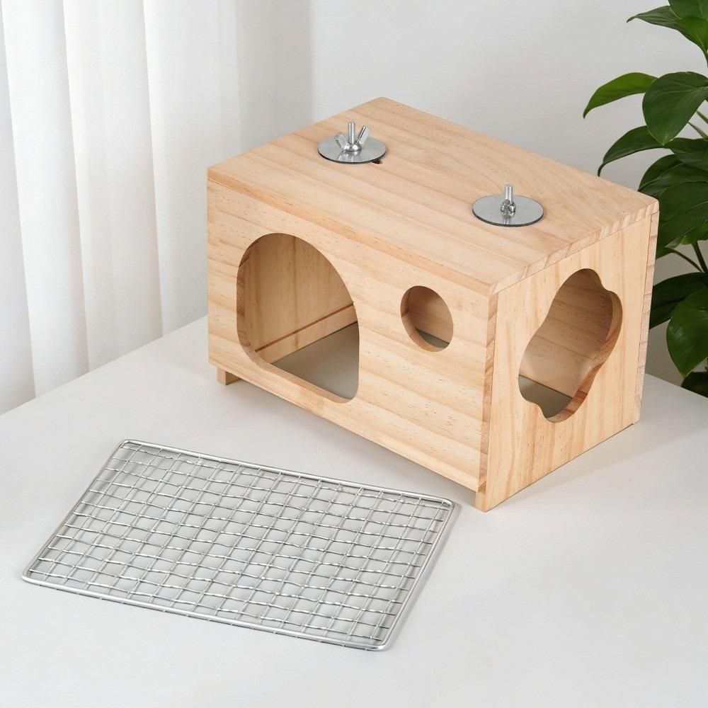 Large Space Wooden Bird House Breathable Parrot Mating Box Bird Nesting Box  Cage Accessories хаки