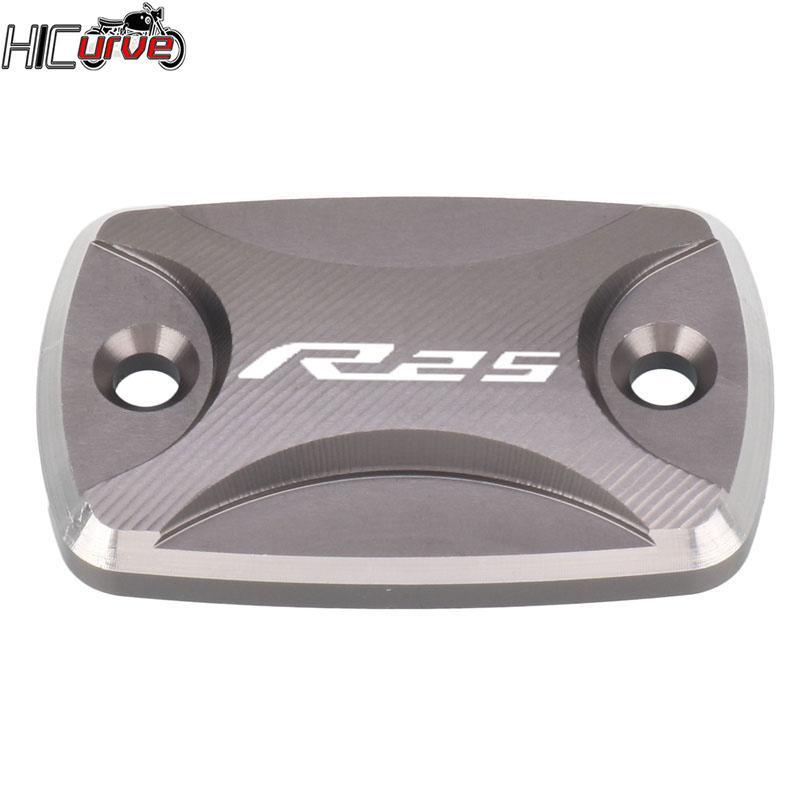 Motorcycles Front Brake Reservoir Fluid Tank Cover Oil Cup Cap For YAMAHA YZF-R25 YZFR25 YZF R25 2015-2023