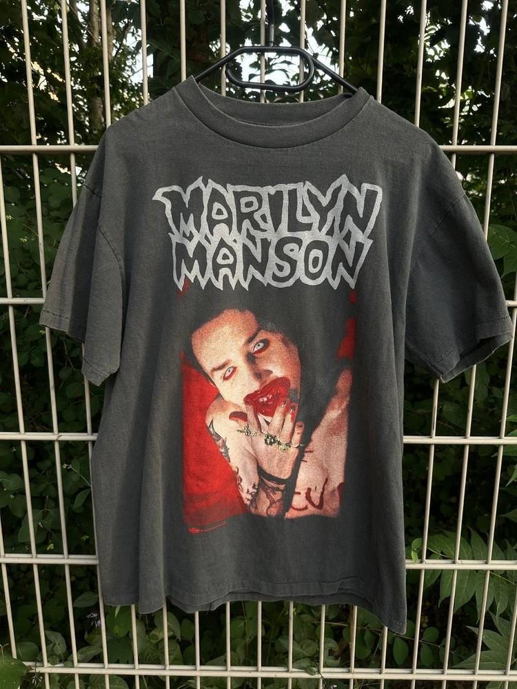 Мэрилин Мэнсон Smells Like Children Футболка унисекс черная Репринт WA3399 Футболка унисекс XXXL