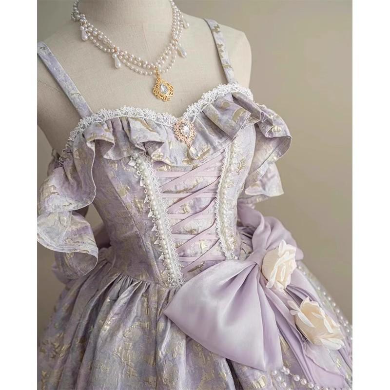 Rochie de seară Lolita Sens înalt Banchet Test de artă Performanță Fără mâneci Suspendor Talie înaltă Rochii de prințesă