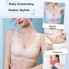 Dushiliren Women's Summer Thin Bra, Anti-Sagging, Side Support, Push-Up for Small Breasts, Beautiful Back Design, Seamless, Wireless Brassiere