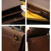 TS JYL Laptop bag,Vintage Men Handbag Briefcase Korean Style Casual Shoulder Crossbody Bag