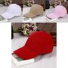 Plain Color Baseball Cap For Women Men With Adjustable Fit Sun Protection Summer Accessory