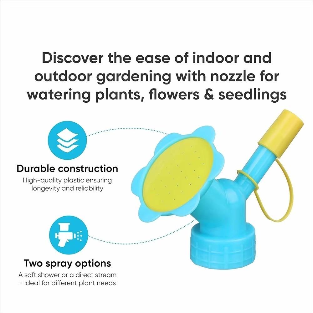 DIY 2 In 1 Bottle Cap Sprinker Double Head Automatic Watering Watering Nozzle Plastic Water Sprinkler Indoor Outdoor