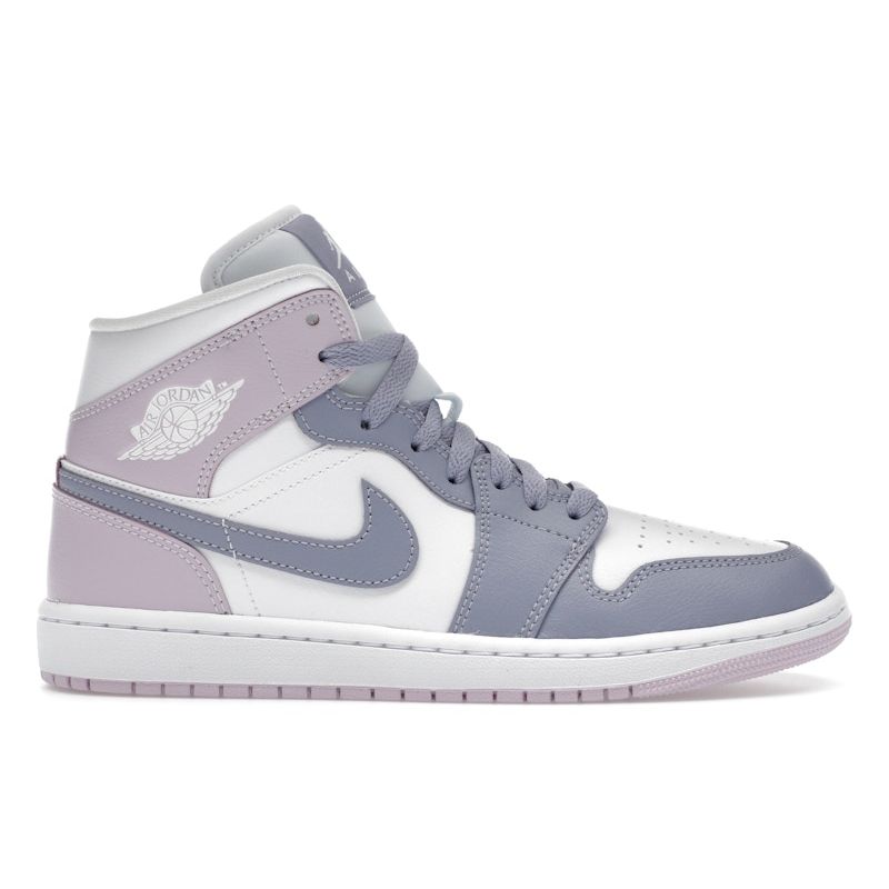 Air Jordan 1 Mid Indigo Haze Doll Women Sneakers Purple White BQ6472-510