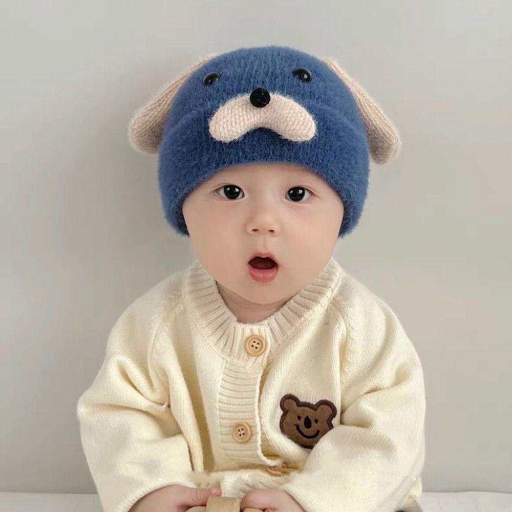 Thickened Baby Hat Knitted Beanie Cap New Bonnet