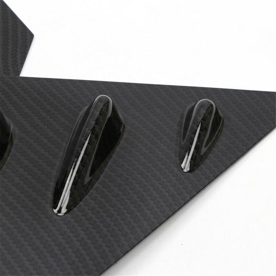2x Carbon Fiber Look Front Window Louver Cover Trim For Subaru WRX STi 2015-2020