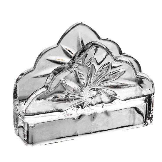 Tissue Holder, Crystal Glass Modern Style, Durable Scratch-Resistant Organizer, Dispenser for Restaurant Napkins Business