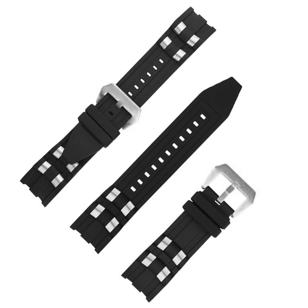 Sibehill Invicta 26mm Replacement Watch Silicone Rubber Strap with Invicta Pro Band, [Compatible Diver]