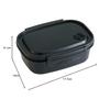 Skater Easy Light Lunch Box L Microwave Safe 720ml Black Seal Container Storage Container Black XPM5