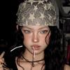 Soft Wrap Y2K Hip Scarf Hip Hop Knitted Tube Top Turban Accessories Star Hair Scarf  Spicy Girls