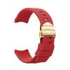 Quick-release elbow with curved fluororubber Watch strap for Tudor White Panda BLACK BAY Chronograph Monster Gold Eye M79360
