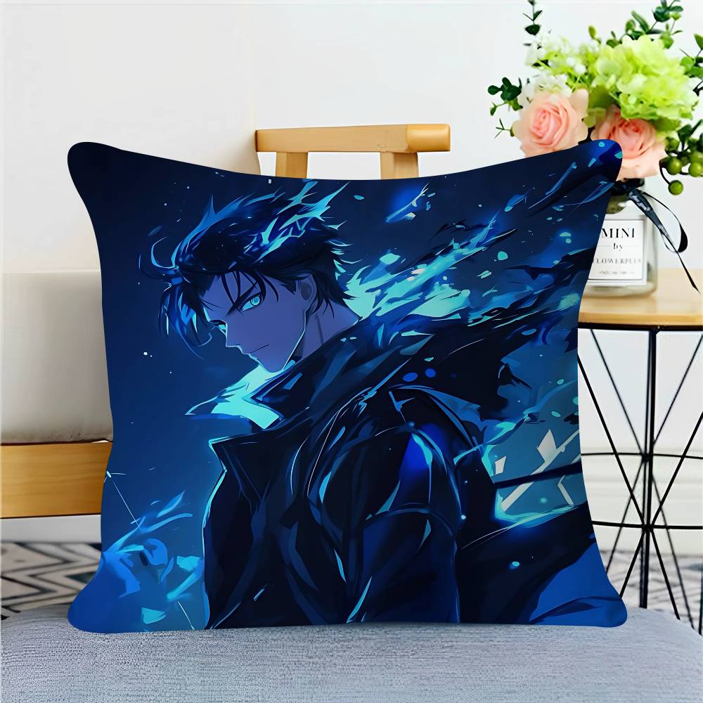 Anime S-Solo-Leveling Cushion Cover Pillow Cover Decor Pillowcase Printed Cushion Case For Couch