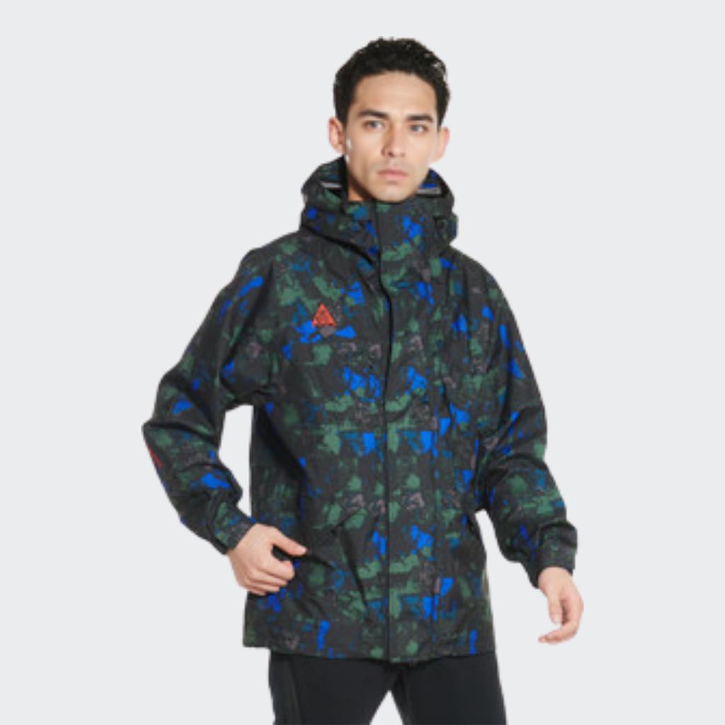 Nike Waterproof Zip-Up Hooded Jacket with GORE-TEX Men Outerwear Multicolor CI0428-416