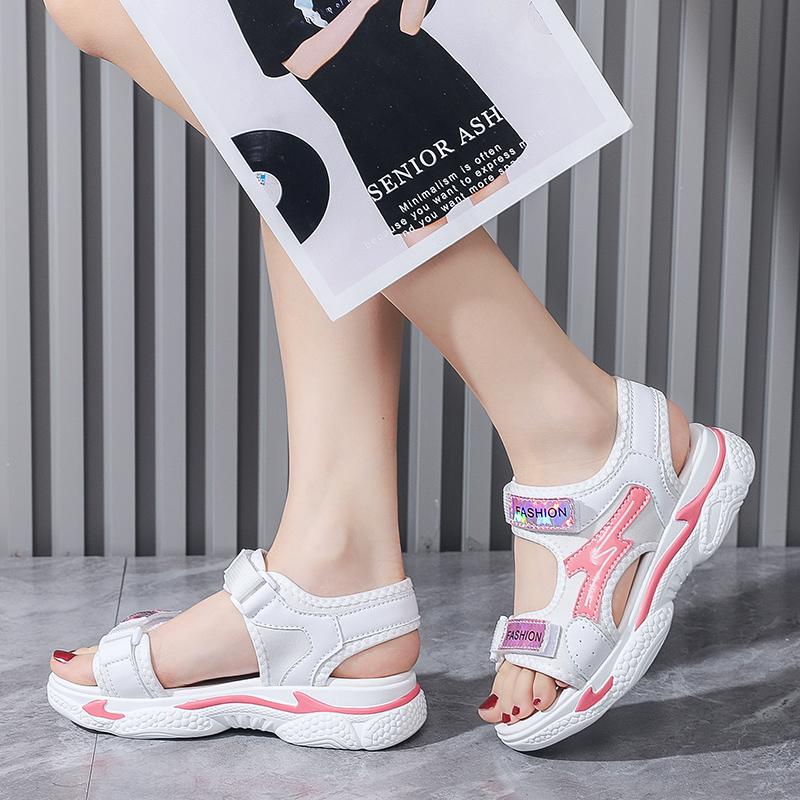 Літні надлегкі сандалі Жіночі спортивні сандалі Дівочі сандалі на липучці для дівчаток