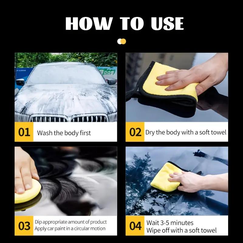 Premium Black Car Wax - Global Dark Enhancement, Mirror shine,UV Protection and Long-lasting Shield for Vehicles with Dark Paint