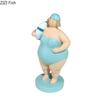 Beach Swimsuit Women Figures Statue Desk Decoration Ornaments Creative Plump Character Resins Sculpture Room Aesthetic Decor