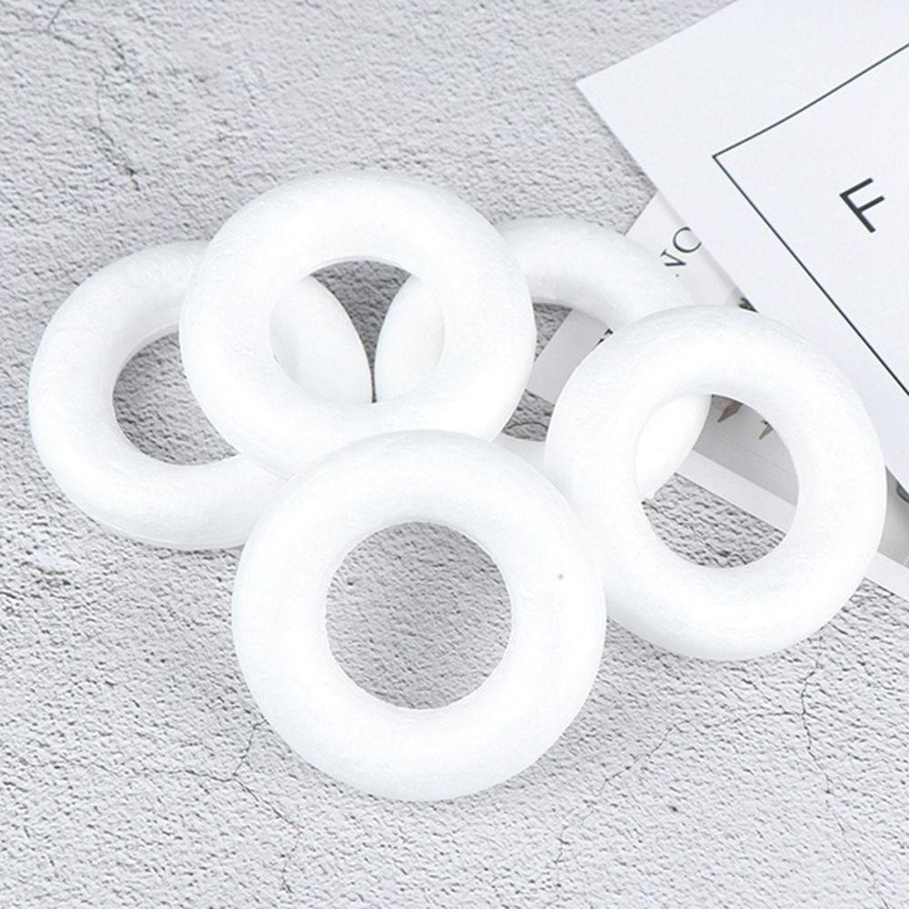 Polystyrene Wedding Xmas Decor Craft Material Donuts Mould Foam Ring Round