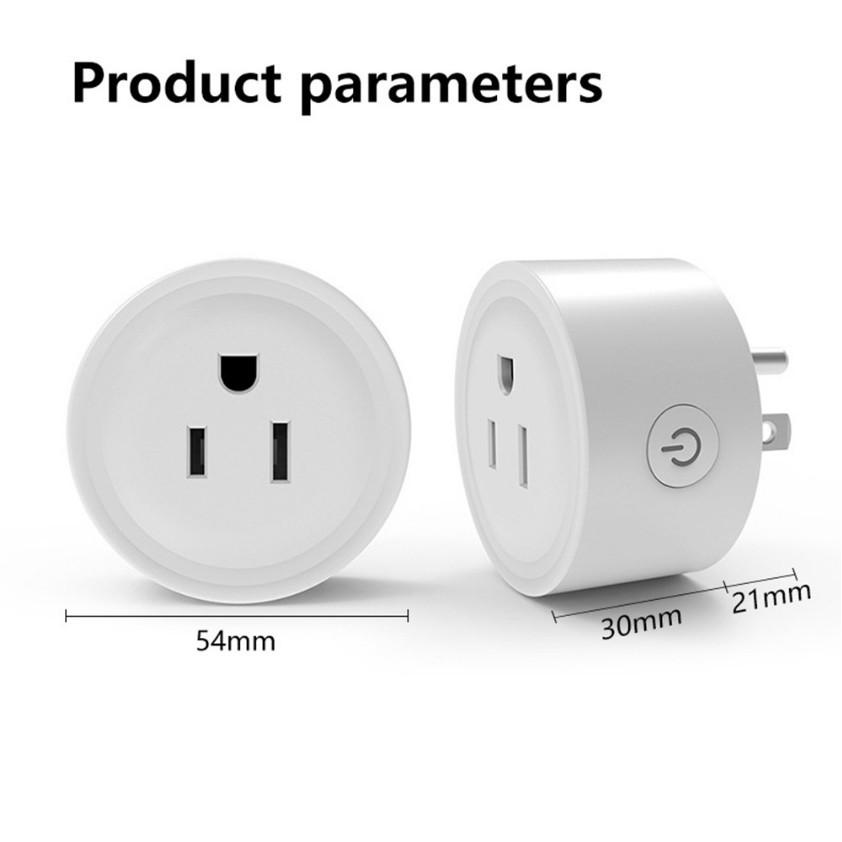 Tuya 16A WiFi Smart Socket with Mobile Remote Timer Control (US Plug)