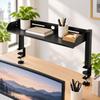 6 Pieces Carbon Steel Desktop Storage Rack Durable Tabletop Clamp Shelf No