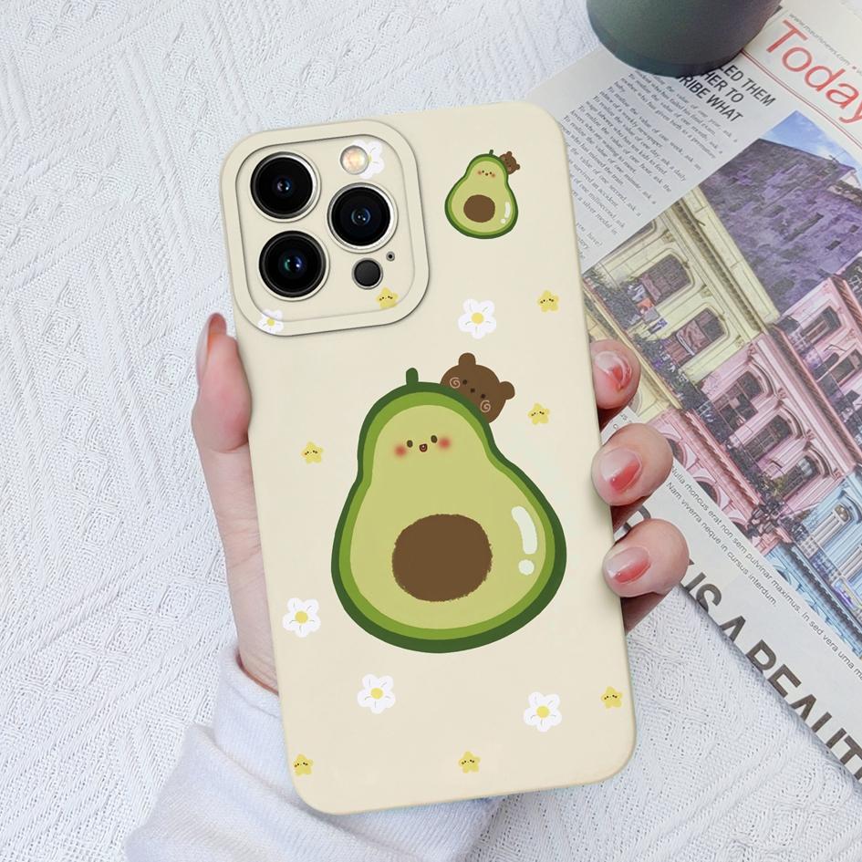 

Чехлы для Apple iPhone 14 11 12 13 X XS XR SE Pro Max Mini 6 7 8, чехол с цветком авокадо, противоударный квадратный жидкий силикон высокого качества для бампера для iPhone iPhone 11 Pro