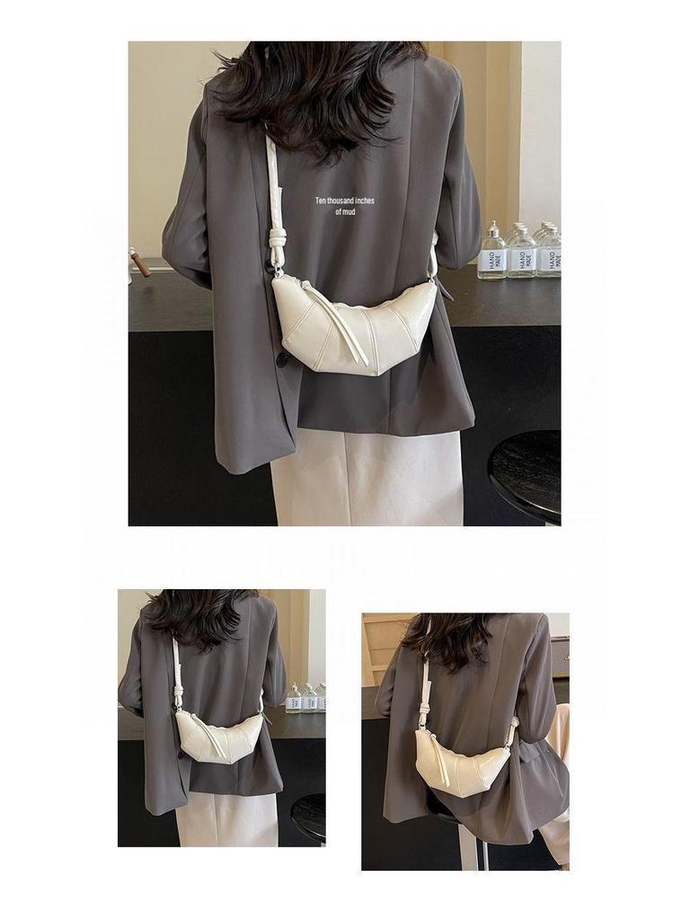 Niche Croissant Summer Women's Casual Simple Crossbody Bag for Daily Commute