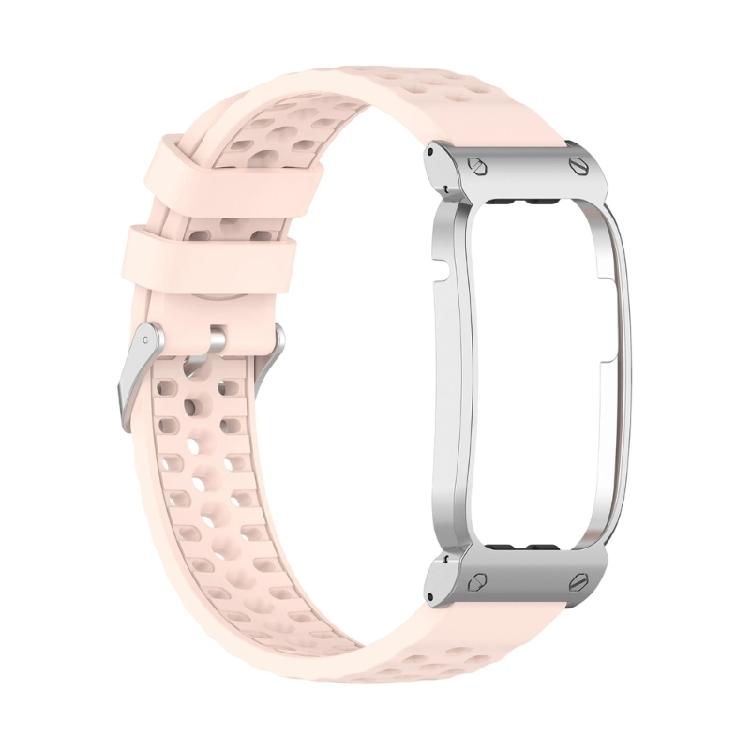 Model-Specific Replacement Band with Metal Protective Frame, Multiple Adjustment Holes and Open Silicone Design for CIRQA