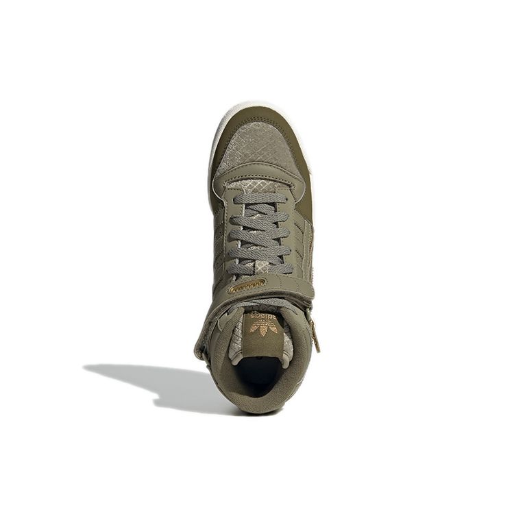 Adidas Originals Forum Mid High-Top Skate Shoes Women Sneakers Light-Army-Green GW6212