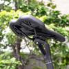 GORIX Bicycle Saddle Flat Thin Sports Black for Road Cross and Other Bicycles [Long Nose, Shape] Saddle, Waterproof, Shock-Absorbing, (NOKK GORIX)