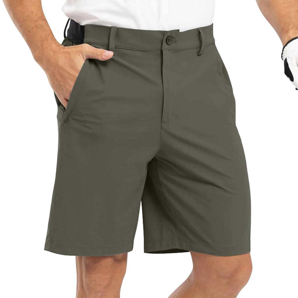 Herren Business Casual Golfer-Shorts Stretch Leichtgewichtige Sportshorts mit Taschen für Arbeit und Aktivitäten im Freien